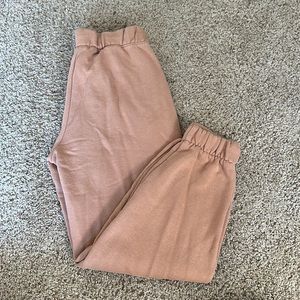 Tan Jogger Sweatpants - XS